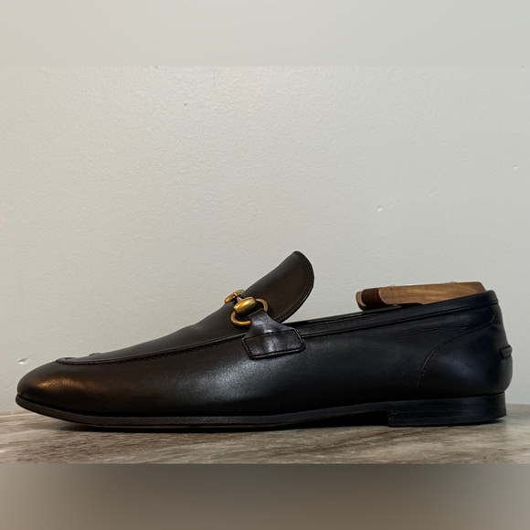 GUCCI Jordaan Horsebit Black Leather Loafer 8 / 8.5 US 1953 Moccasin $1100 main image 13